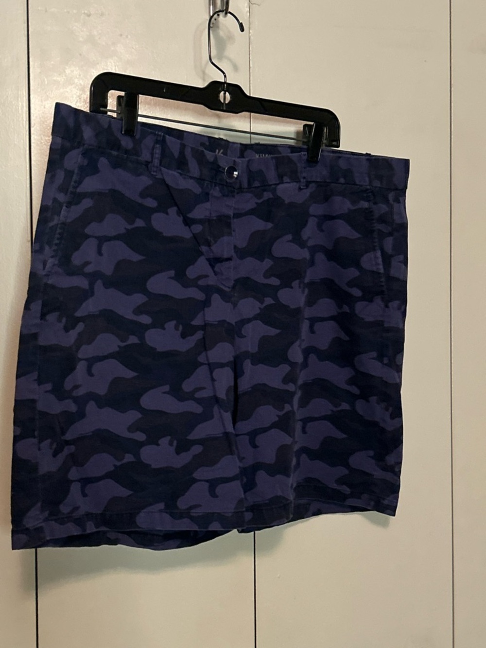 GAP Boyfriend Roll-Up Khakis in Navy and Purple Camo